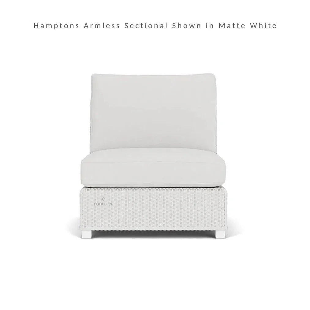 Hamptons Outdoor Wicker L-Shaped Sectional With Table
