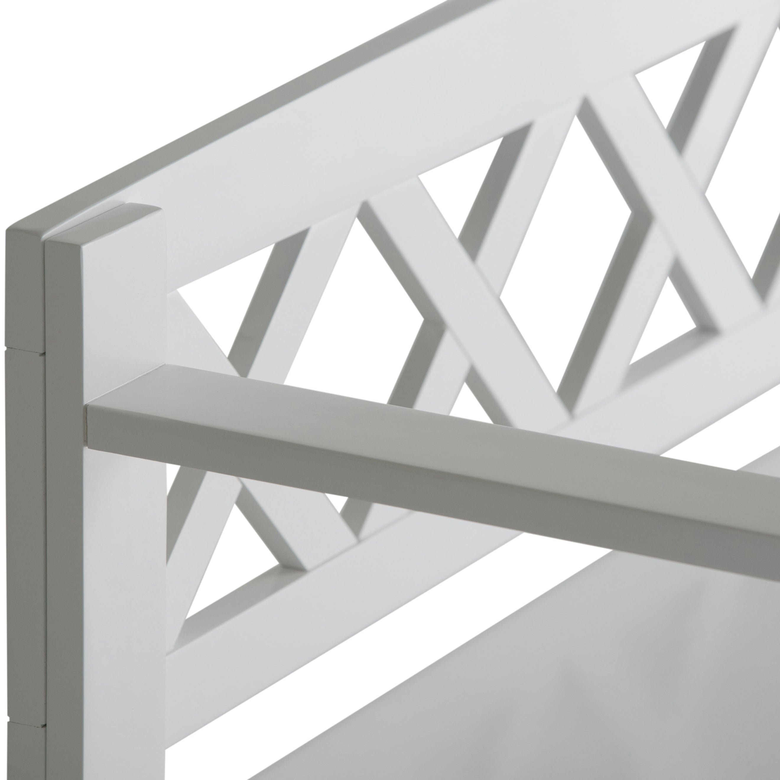 Amherst Solid Wood Entryway Storage Bench in White